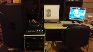 The red box on the corner is the Focusrite